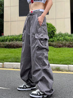 Y2K Parachute Cargo Pants | Wovetsa
