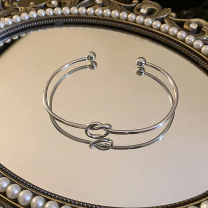 Twisted Stainless Steel Cuff Bracelet | Wovetsa