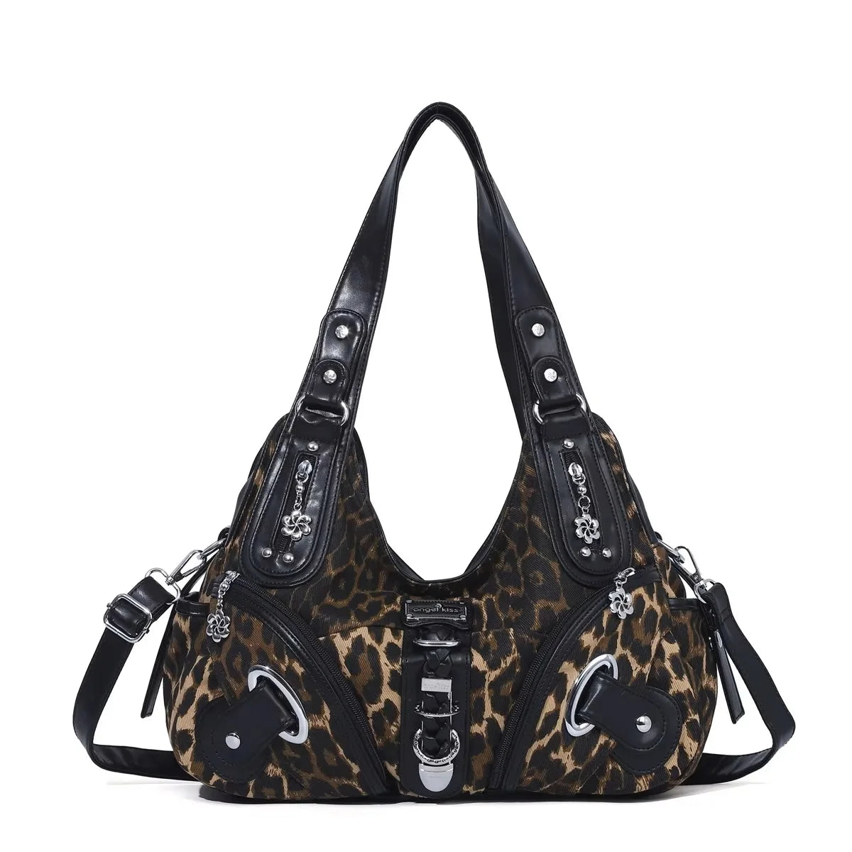 Leopard Print Hobo Shoulder Bag | Wovetsa