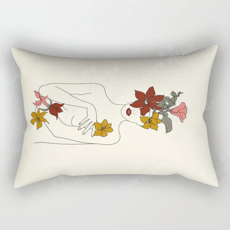 Boho Geometric Throw Pillow Cover | Wovetsa