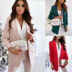 Blazer women 2026 casual Autumn/Winter new OL style professional slim-fit small suit simple versatile women's clothing