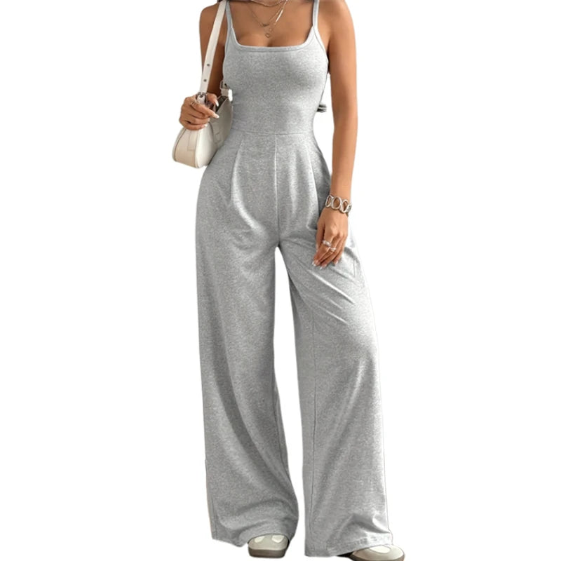 Women's Casual Halter Jumpsuit | Wovetsa