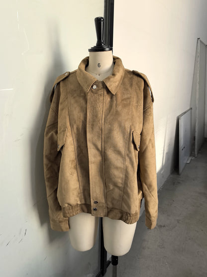 Vintage Tie-Dye Suede Short Jacket | Wovetsa