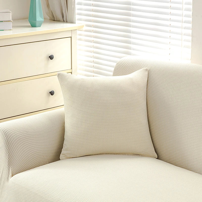 Waterproof Corn Velvet Cushion Cover 45X45cm For Sofa Living Room Decoration Nordic Solid Throw Pillow Covers