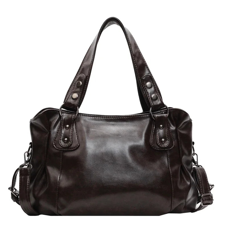 Retro Large Shoulder Tote Bag | Wovetsa