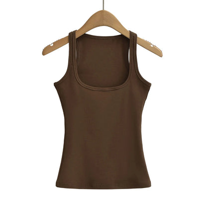Sculpted Square Neck Tank Top – Slim Fit Summer Essential | Wovetsa