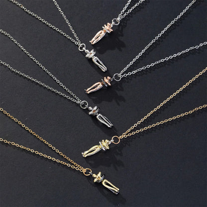 Hug Pendant Necklace for Couples | Wovetsa