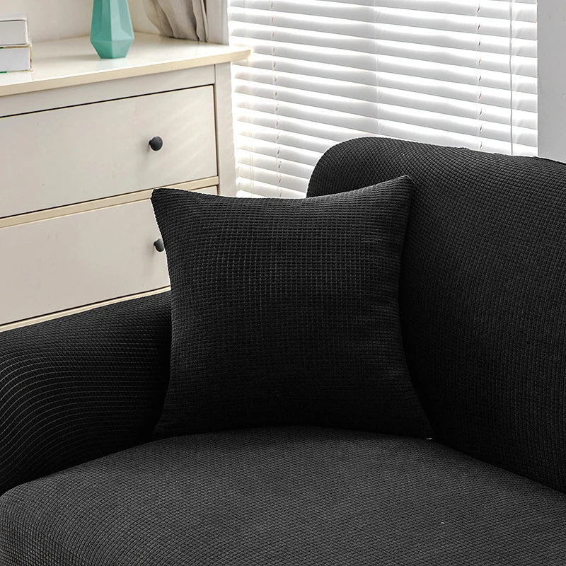 Waterproof Corn Velvet Cushion Cover 45X45cm For Sofa Living Room Decoration Nordic Solid Throw Pillow Covers