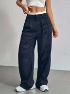 Striped Wide Leg Pants | Wovetsa