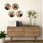 Bohemian Wood Wall Sculpture Set | Wovetsa